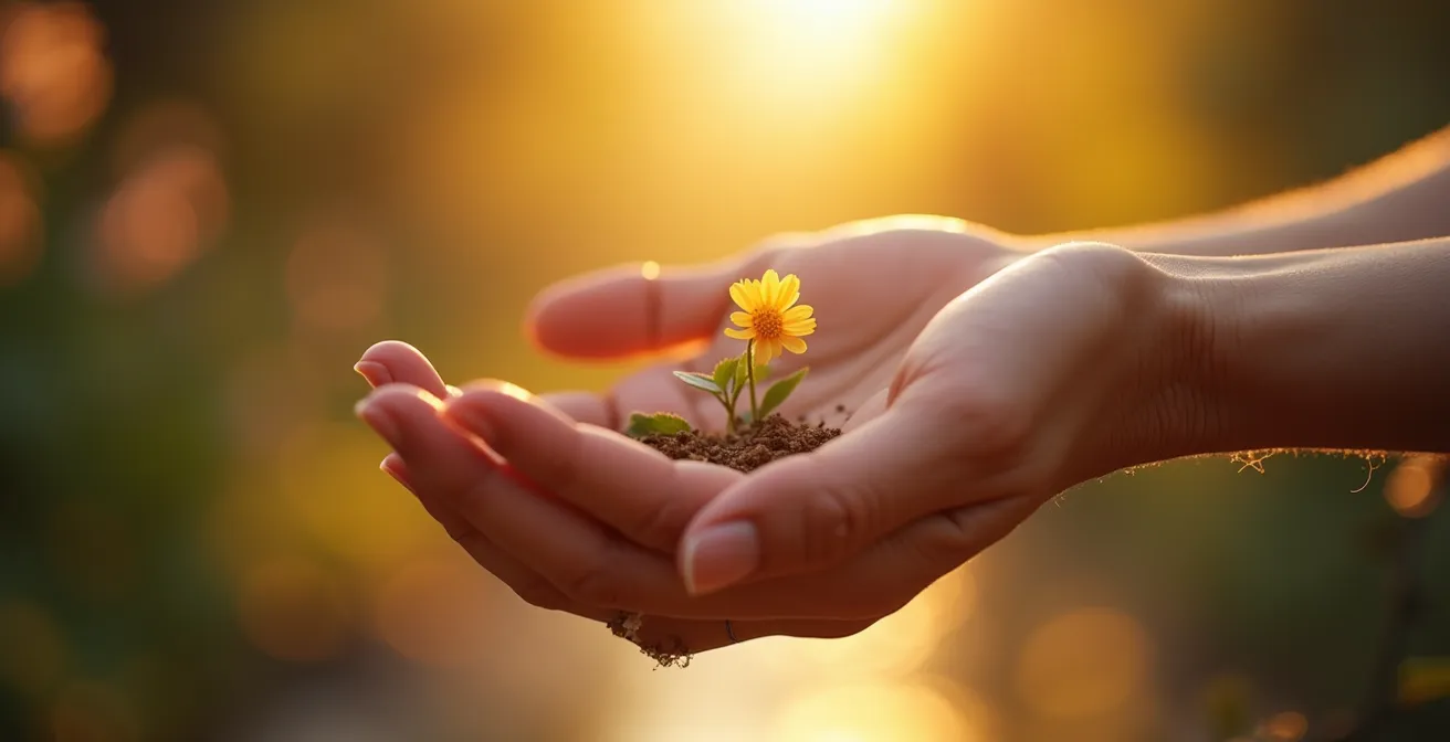 Positive innere Haltung und authentische Schönheit im reifen Alter