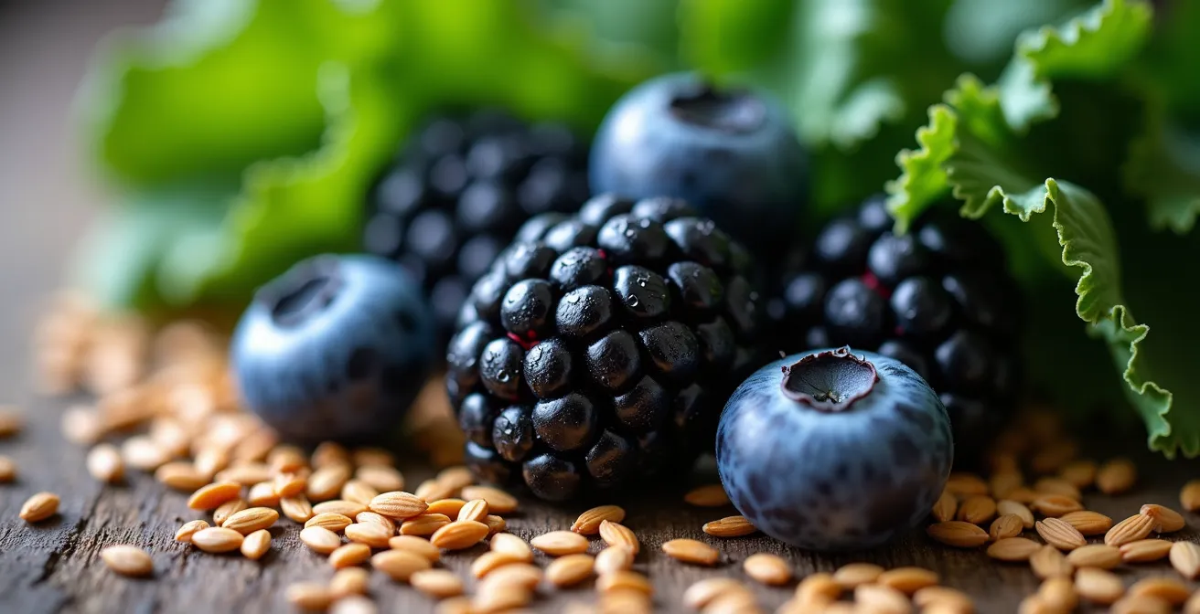 Arrangement regionaler deutscher Lebensmittel mit antioxidativen Eigenschaften