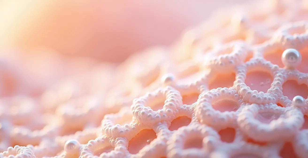 Makroaufnahme der Hautregeneration nach Microneedling